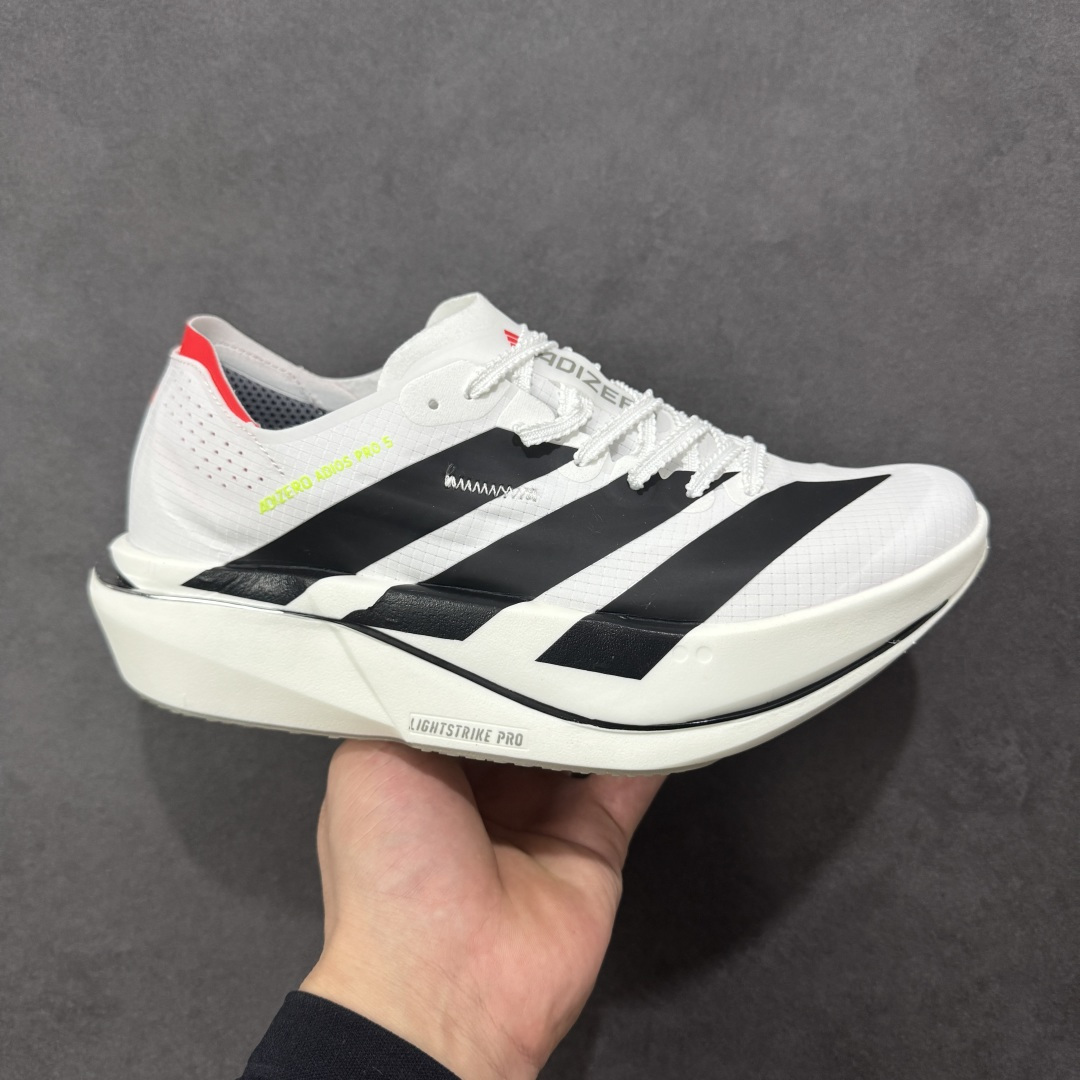 【TD版本】Adidas Adizero Adios Pro 5 M 马拉松飞线贾卡轻质透气休闲运动跑步鞋 采用双层透气网纱 Flywire动态飞线绑缚鞋面材质 内置Zoom小气垫装置 货号:KI8290 尺码:36 36.5 37 38 38.5 39 40 40.5 41 42 42.5 43 44 45-选品中心