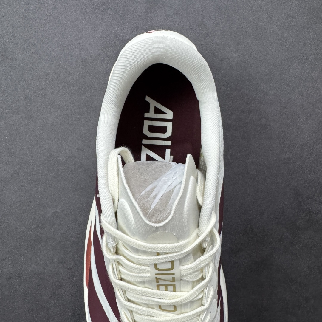 图片[7]-【TD版本】AD Adizero EVO SL 二代 马拉松竞速专业跑鞋 JR2020 针织网面非常轻薄 纤维间的缝隙很大 可以保证跑步时的透气、排汗效果 鞋舌直接与两侧的内衬和鞋底连接在一起 在跑步过程中不会被鞋舌的左右移动所困扰 在标准鞋带孔的基础上再拓宽一组鞋带孔 适合不同脚型的需求 突破性 EnergyRods 技术，有助于跑者实现更好的成绩 中底独特的LIGHTSTRIKE PRO泡棉材质 微弹感觉在跑步过程中给予了良好的支撑体验 对于顶级精英和高水平进阶跑者来说 ADIOS PRO是一双值得信赖的竞速比赛用鞋 尺码：36 36.5 37.5 38 38.5 39 40 40.5 41 42 42.5 43 44 44.5 45-选品中心