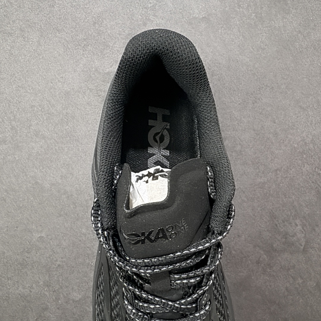 图片[7]-【公司级】HOKA ONE ONE U Clifton One9 舒适 防滑耐磨 低帮 生活休闲鞋 男女同款 轻量低帮户外越野跑鞋 户外山脉越野轻量运动跑鞋 鞋面用轻的无缝架构 鞋带用了弹性不易松脱的扁宽弹性鞋带 轻薄的TPU贴在透气的鞋面上 前掌与中掌部分进行加宽 橡胶大底 EVA缓震鞋底用滚动平衡技术引导跑者自然步态 货号 1155370-BBNB 尺码：36 36.5 37.5 38 38.5 39 40 40.5 41 42 42.5 43 44 45-选品中心