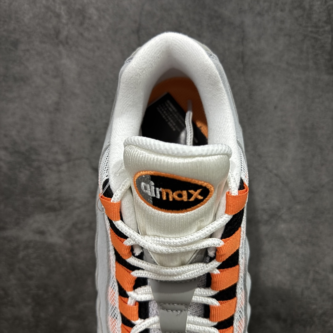 【纯原】Nike Air Max 95 复古减震气垫跑鞋 黑灰橙 HM4740-005外贸顶级专供 全部