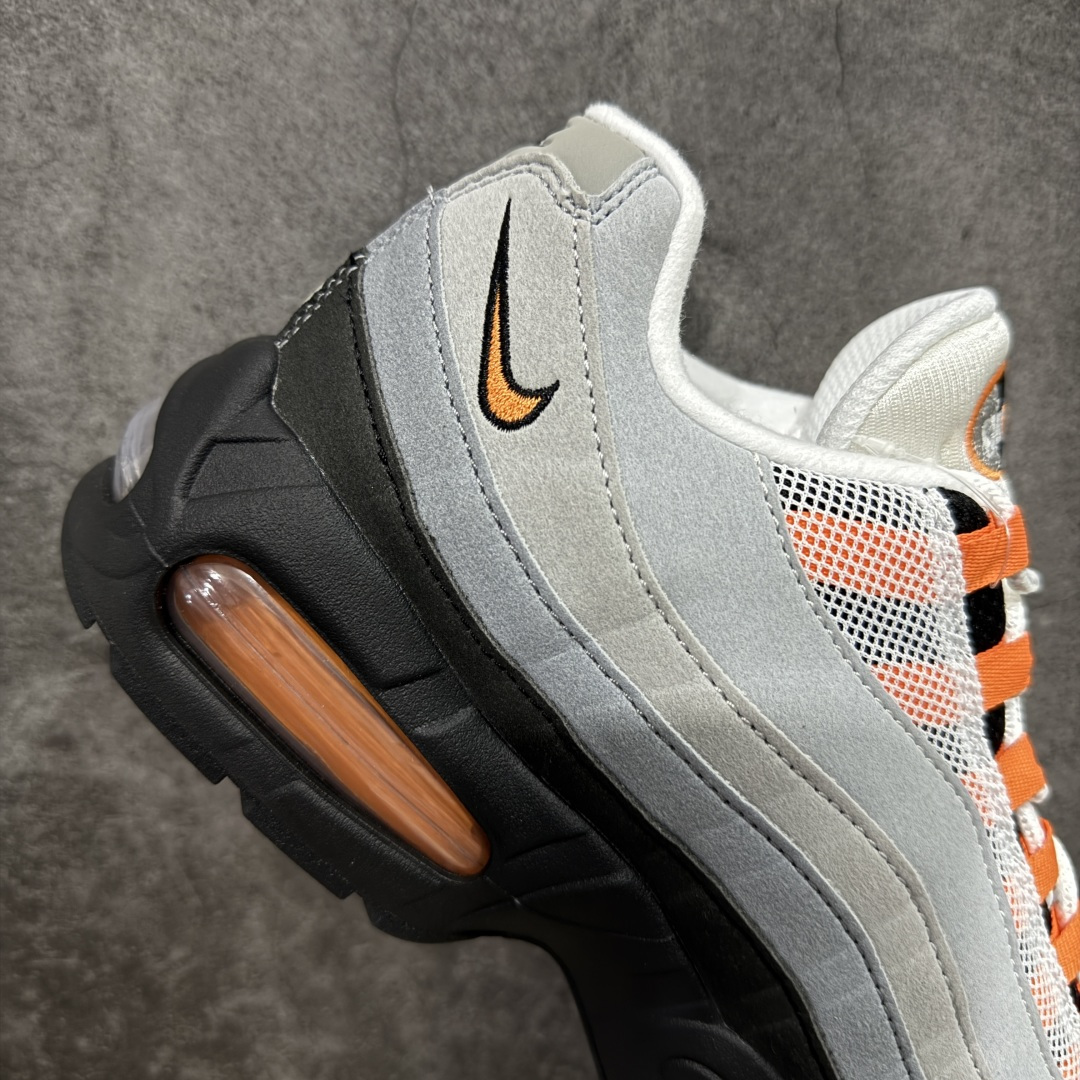 【纯原】Nike Air Max 95 复古减震气垫跑鞋 黑灰橙 HM4740-005外贸顶级专供 全部