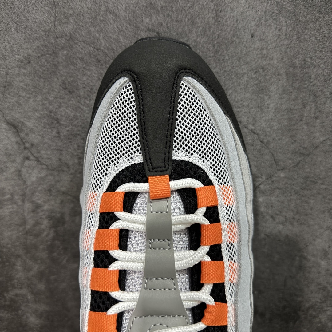 【纯原】Nike Air Max 95 复古减震气垫跑鞋 黑灰橙 HM4740-005外贸顶级专供 全部