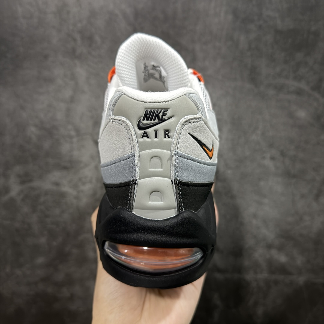 【纯原】Nike Air Max 95 复古减震气垫跑鞋 黑灰橙 HM4740-005外贸顶级专供 全部