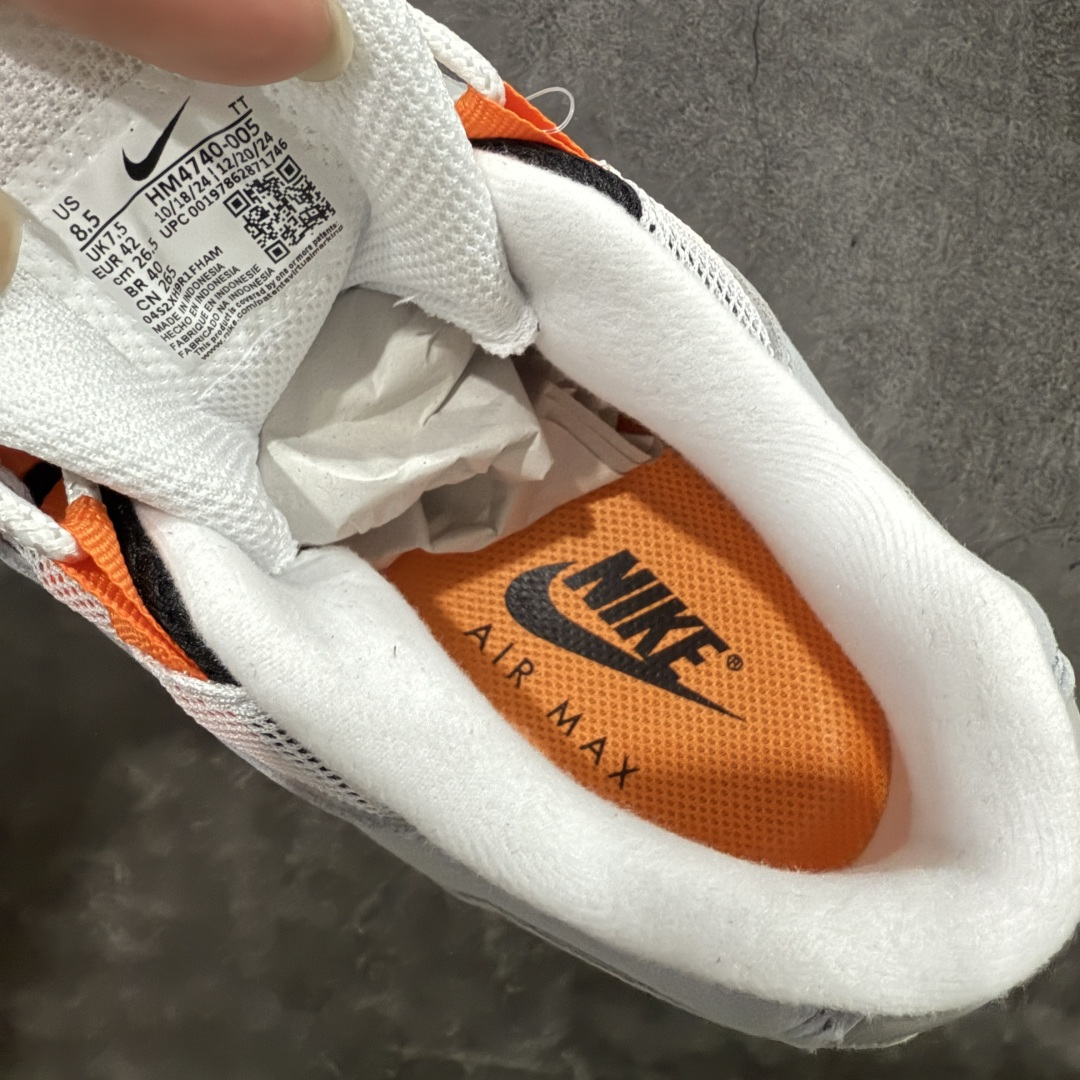 【纯原】Nike Air Max 95 复古减震气垫跑鞋 黑灰橙 HM4740-005外贸顶级专供 全部