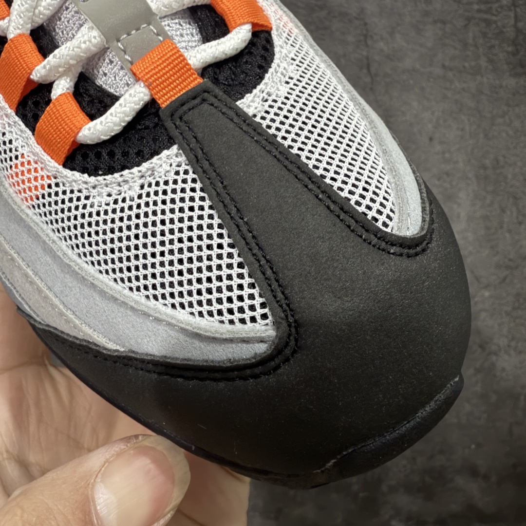 【纯原】Nike Air Max 95 复古减震气垫跑鞋 黑灰橙 HM4740-005外贸顶级专供 全部