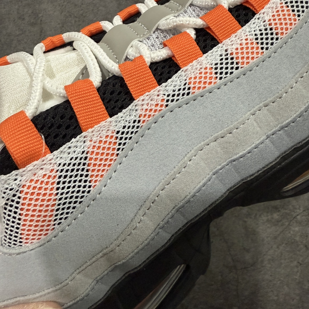 【纯原】Nike Air Max 95 复古减震气垫跑鞋 黑灰橙 HM4740-005外贸顶级专供 全部
