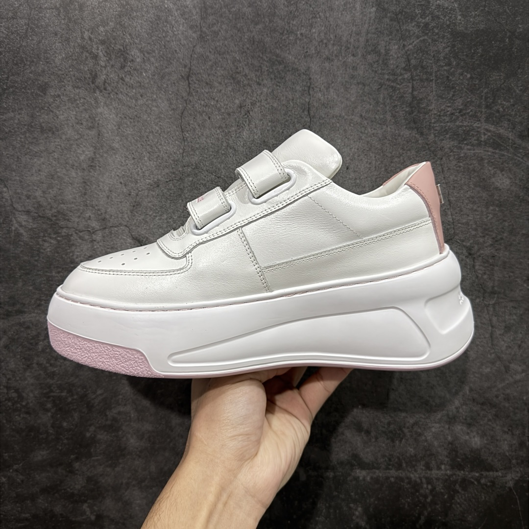 图片[2]-【New Star版本】Acne Studios Steffey Velcro Strap Sneakers 维可搭扣系列低帮笑脸魔术贴厚底老爹风休闲运动鞋 厚底可增高7CM. 各种风格都能驾驭. 适合各种场景搭配购入原版开发皮料辅料按原鞋标准定制独立磨具区别市面流通版本佛山大厂出品出厂经过QC质检 细节 品控到位 完全遵循原版工艺打造 女鞋广东原产 原楦开发纸版楦型 配置防尘袋及包装物 采用粒面头层小牛皮革鞋面材质 内嵌灌注式PU缓震乳胶脚垫 原数据开发光泽TPU防变形增厚橡胶大底 尺码：35-40-选品中心