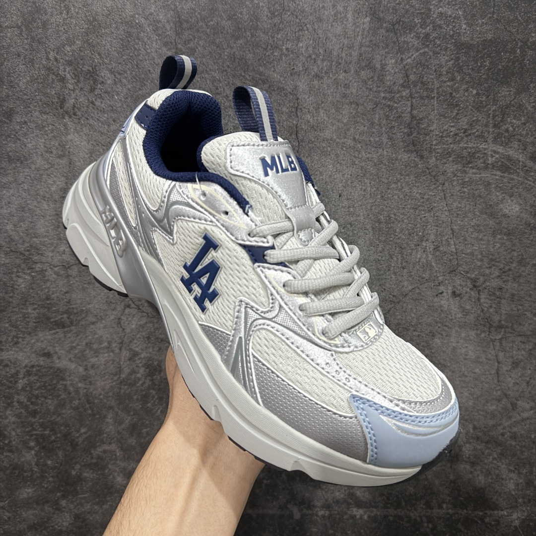 【纯原版】韩国洋基队NY大标潮流老爹鞋MLB小白鞋复古轻便增高运动鞋新款绑带时尚潮流百搭原材料打造 原楦