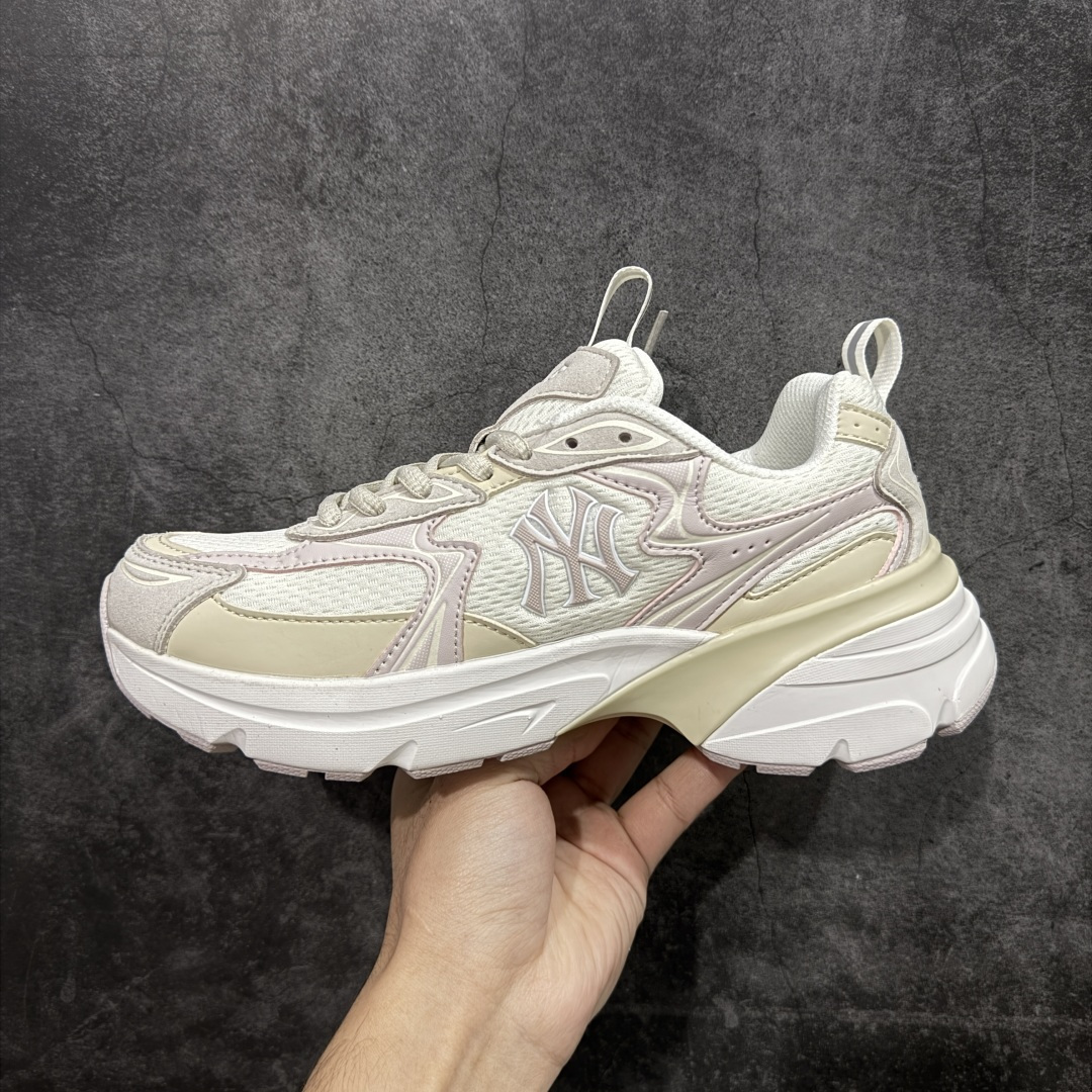 【纯原版】韩国洋基队NY大标潮流老爹鞋MLB小白鞋复古轻便增高运动鞋新款绑带时尚潮流百搭原材料打造 原楦