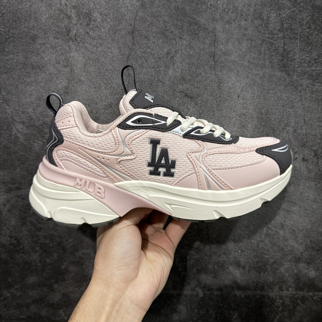 【纯原版】韩国洋基队NY大标潮流老爹鞋MLB小白鞋复古轻便增高运动鞋新款绑带时尚潮流百搭原材料打造 原楦