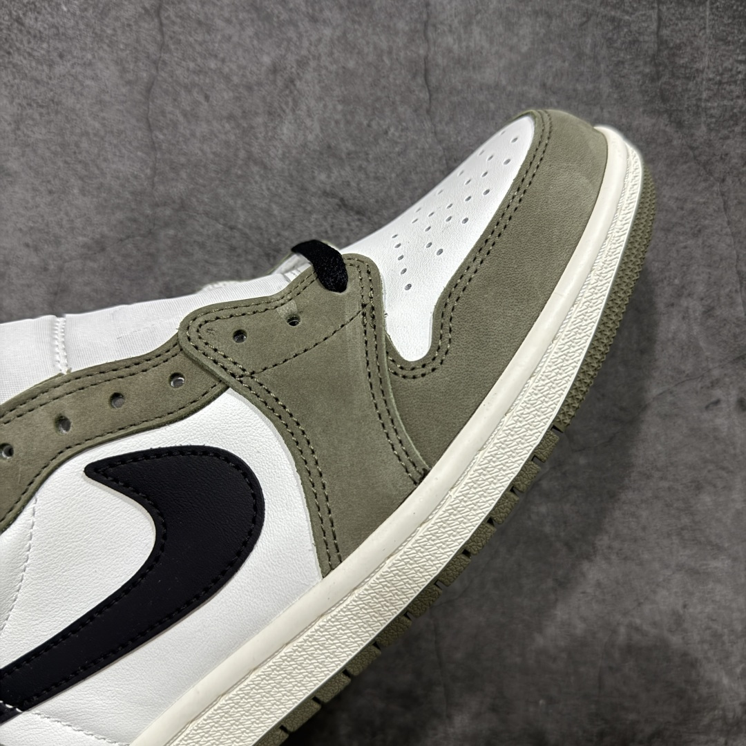 【纯原】Air Jordan AJ1 Low OG 低帮绿白黑 HQ6998-200原材料头层皮料国内一