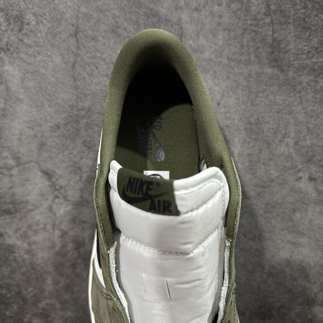 【纯原】Air Jordan AJ1 Low OG 低帮绿白黑 HQ6998-200原材料头层皮料国内一