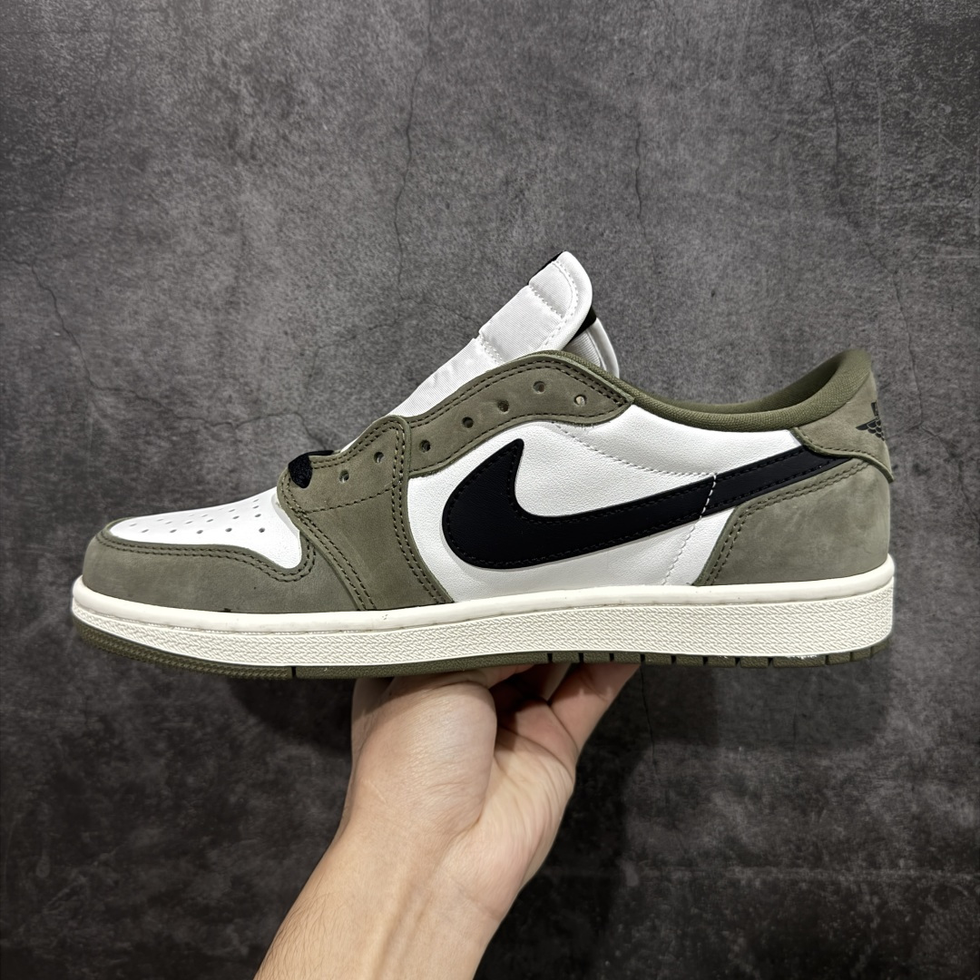 【纯原】Air Jordan AJ1 Low OG 低帮绿白黑 HQ6998-200原材料头层皮料国内一