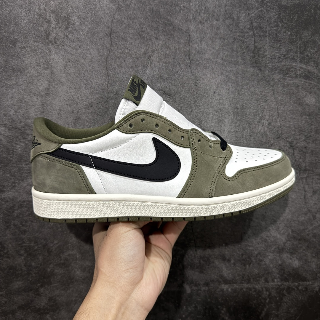 【纯原】Air Jordan AJ1 Low OG 低帮绿白黑 HQ6998-200原材料头层皮料国内一