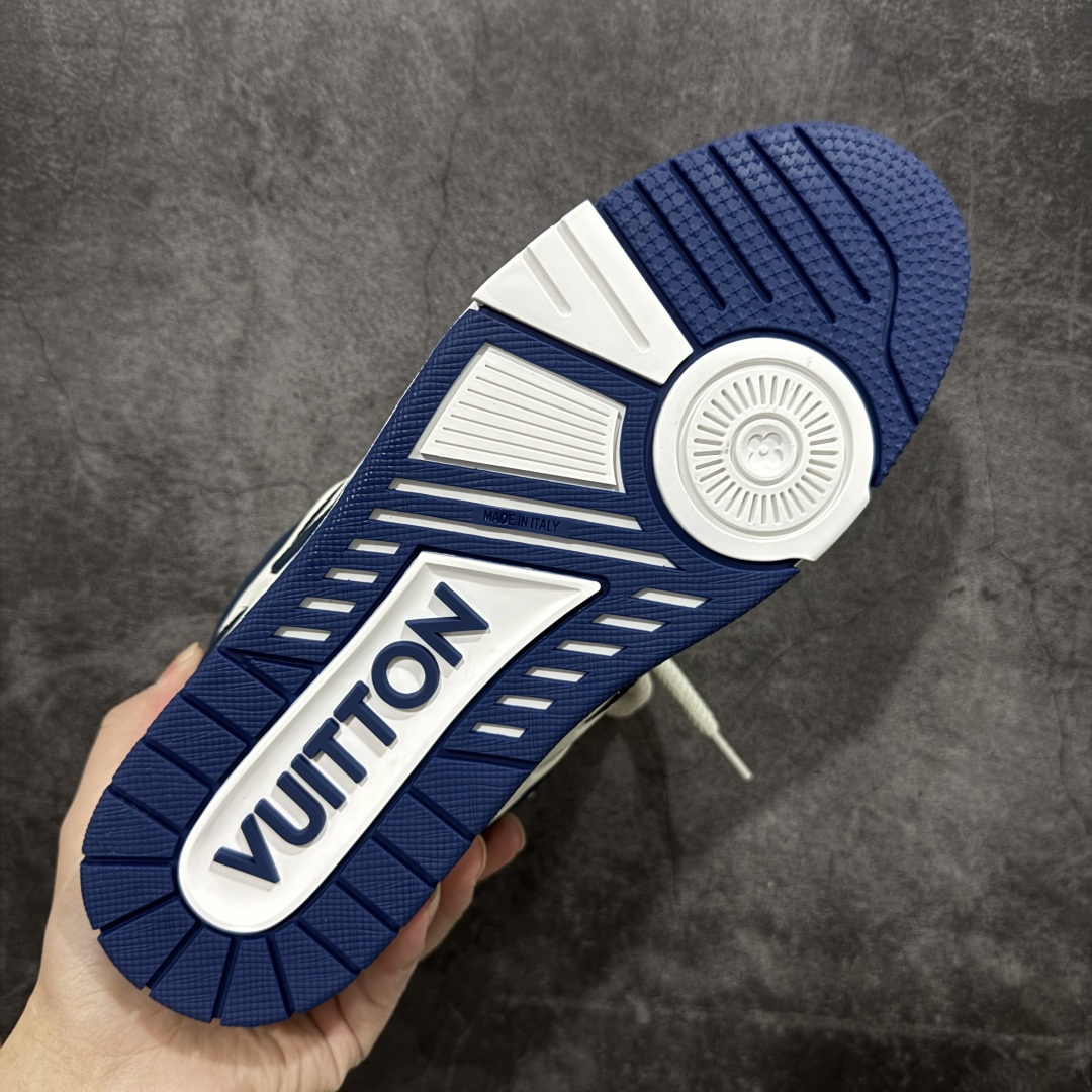 图片[9]-【佛山顶级超A版】Louis Vuitton LV Skate系列 白蓝 仓库现货 当天可取 佛山超A私人订单 专柜混卖零售专供 所有配色均为购买原版复刻 整体版型 皮料 市场独一无二 后跟版型都可以自行对比[机智]吊打市场所有货 怒甩十条街，欢迎拿市场各大工厂的货来对比！ 鞋舌烫金超正 压印程度秒杀市面90%以上的高端货 新配色陆续开发出货 尺码：39-46-选品中心