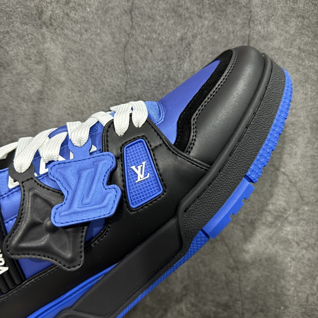 图片[6]-【莞产YS版本】Louis Vuitton Trainer lv时装走秀运动鞋 完美鞋型超高的清洁度 零毛边线头瑕疵 全套原楦原纸版原鞋开模 全网最具灵魂的版型 正确原装黄色鞋盒 正确中底印花 鞋面印花3D高频深度立体 全鞋电脑针车 紧密相连 针距密度一致 环保乳胶注塑鞋垫 厚度脚感还原原版 皮面裁剪部位 统一油边封口工艺 原装橡胶大底含胶量大底组合零偏差 专柜全套包装 防尘袋 说明书 质保卡 男女鞋 尺码： 39 40 41 42 43 44 45-选品中心