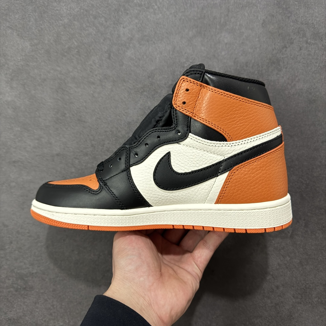 图片[2]-【公司级头层版】Air Jordan 1 High OG 高帮 AJ1 乔丹1代 aj1 乔1 高邦扣碎篮板 金人吊牌 乔丹篮球鞋系列DZ5485-008 采用正确头层皮组合荔枝纹头层皮革鞋面材质 中底注胶孔及缜密中底拉帮工艺 内置气垫及耐磨橡胶大底 尺码：36-47带半码-选品中心