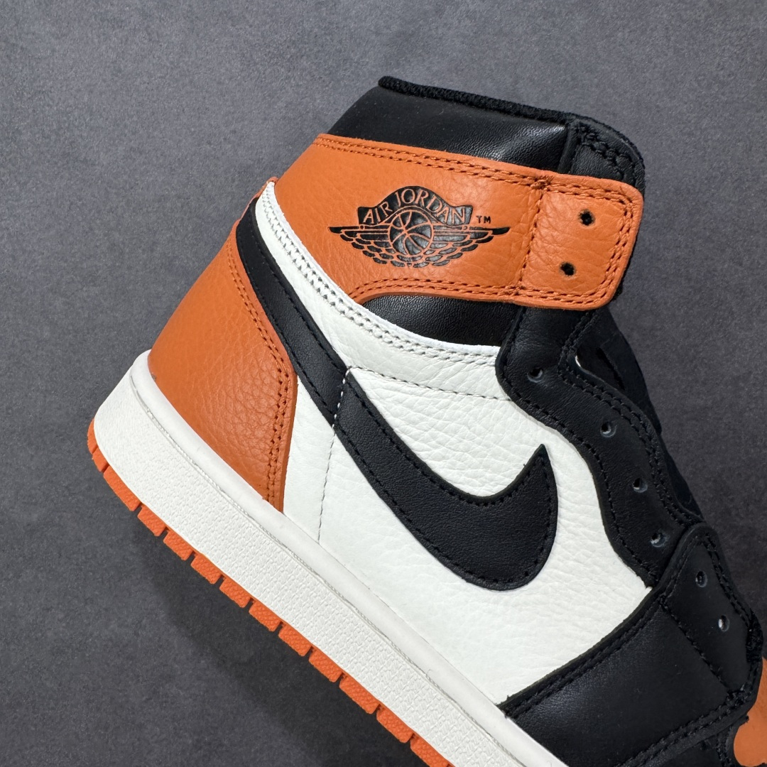 图片[6]-【公司级头层版】Air Jordan 1 High OG 高帮 AJ1 乔丹1代 aj1 乔1 高邦扣碎篮板 金人吊牌 乔丹篮球鞋系列DZ5485-008 采用正确头层皮组合荔枝纹头层皮革鞋面材质 中底注胶孔及缜密中底拉帮工艺 内置气垫及耐磨橡胶大底 尺码：36-47带半码-选品中心