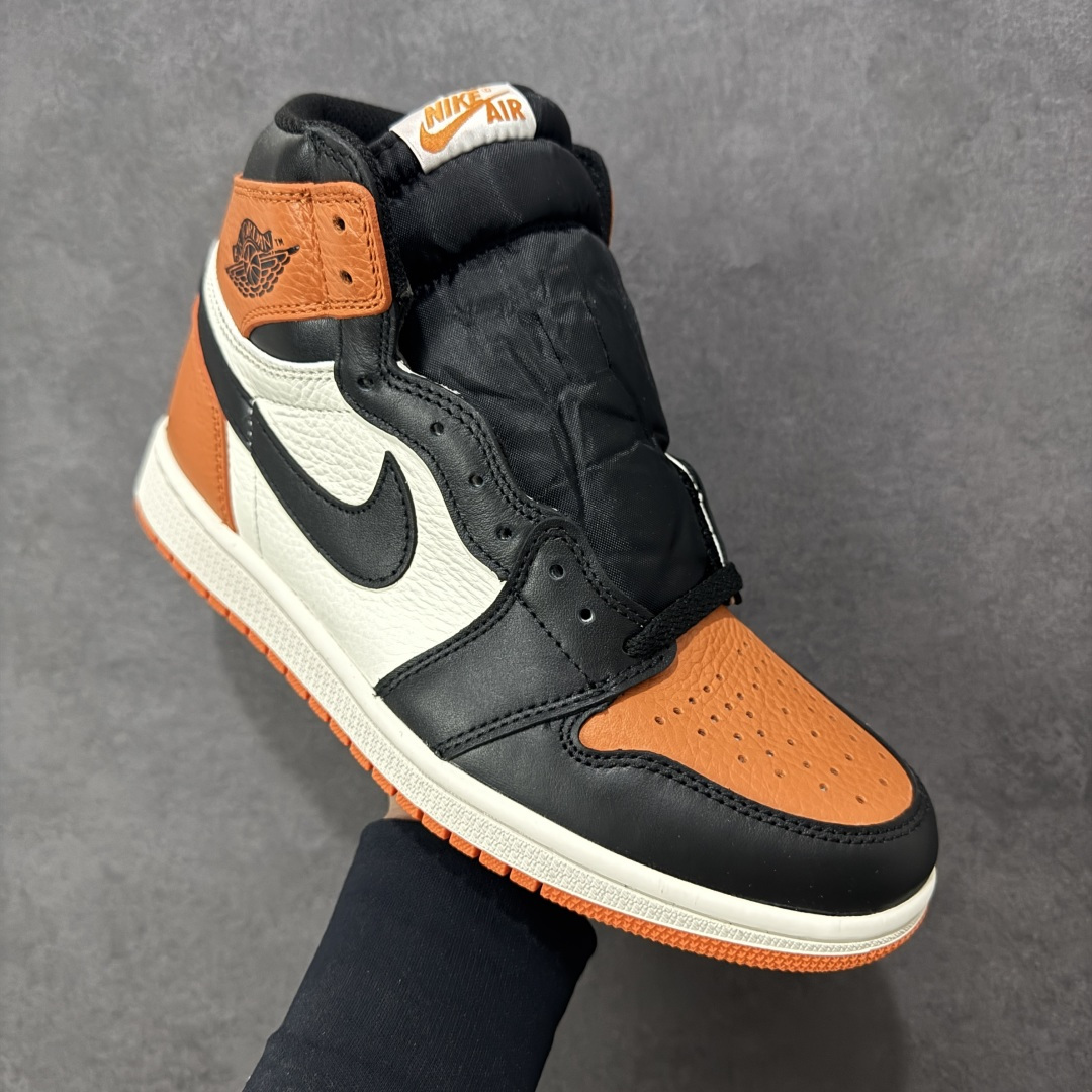 图片[3]-【公司级头层版】Air Jordan 1 High OG 高帮 AJ1 乔丹1代 aj1 乔1 高邦扣碎篮板 金人吊牌 乔丹篮球鞋系列DZ5485-008 采用正确头层皮组合荔枝纹头层皮革鞋面材质 中底注胶孔及缜密中底拉帮工艺 内置气垫及耐磨橡胶大底 尺码：36-47带半码-选品中心