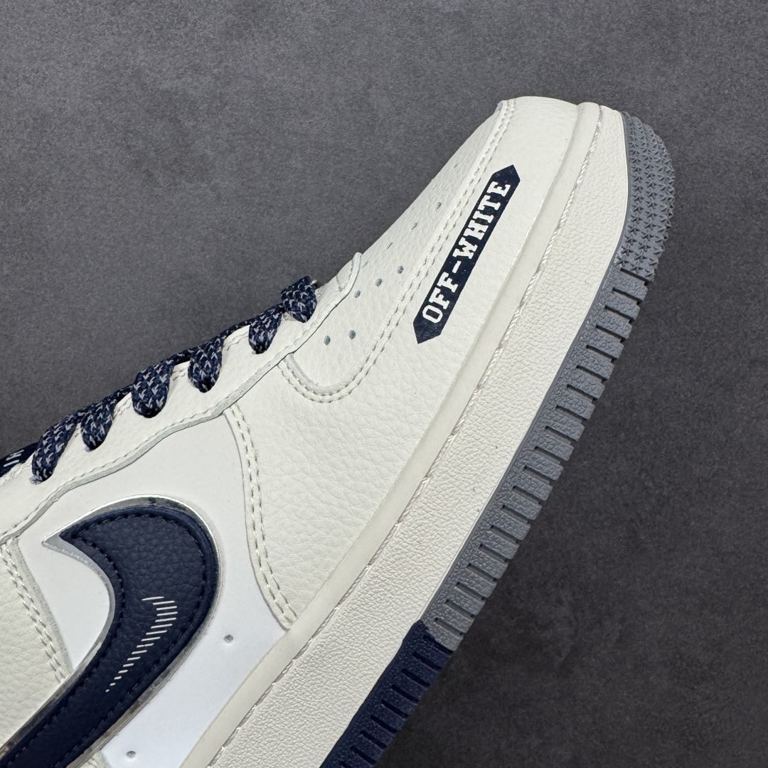 图片[5]-【定制版】Nike Air Force 1\’07 Low 联名 双拼米灰蓝 空军一号低帮休闲板鞋  #原楦头原纸板 原装鞋盒 定制五金配件 内置全掌气垫 原厂鞋底 货号：QW5836-026  尺码：36 36.5 37.5 38 38.5 39 40 40.5 41 42 42.5 43 44 44.5 45-选品中心