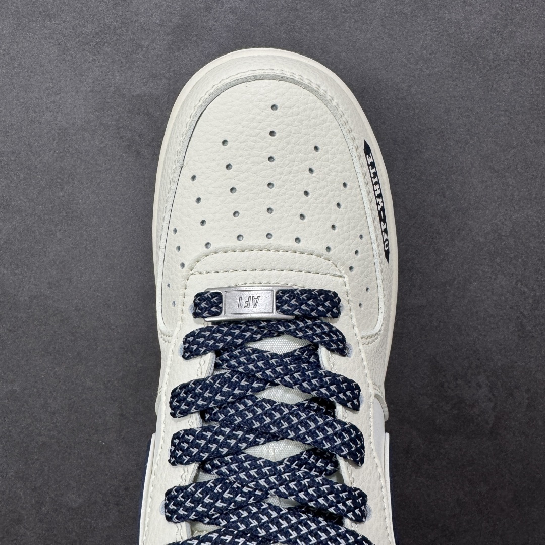图片[8]-【定制版】Nike Air Force 1\’07 Low 联名 双拼米灰蓝 空军一号低帮休闲板鞋  #原楦头原纸板 原装鞋盒 定制五金配件 内置全掌气垫 原厂鞋底 货号：QW5836-026  尺码：36 36.5 37.5 38 38.5 39 40 40.5 41 42 42.5 43 44 44.5 45-选品中心