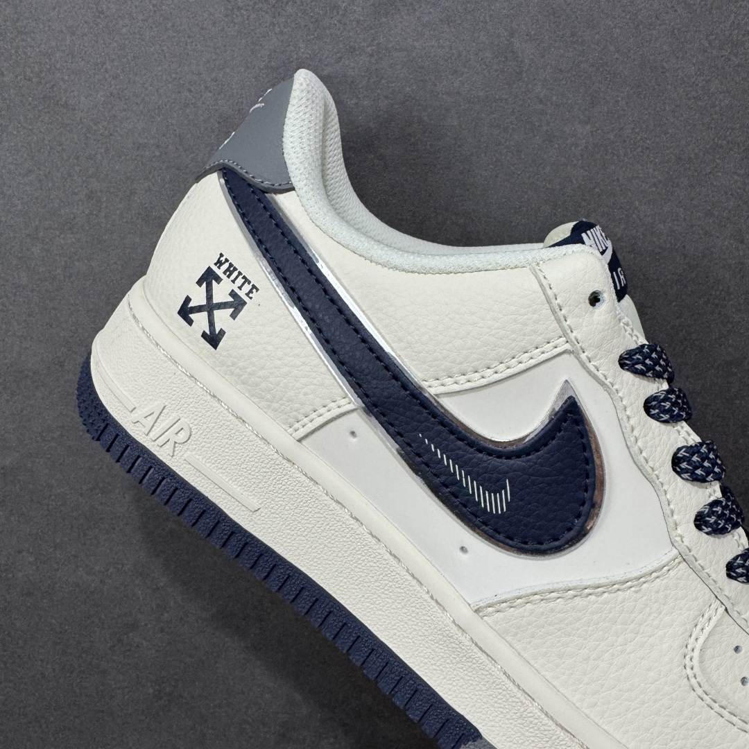 图片[6]-【定制版】Nike Air Force 1\’07 Low 联名 双拼米灰蓝 空军一号低帮休闲板鞋  #原楦头原纸板 原装鞋盒 定制五金配件 内置全掌气垫 原厂鞋底 货号：QW5836-026  尺码：36 36.5 37.5 38 38.5 39 40 40.5 41 42 42.5 43 44 44.5 45-选品中心