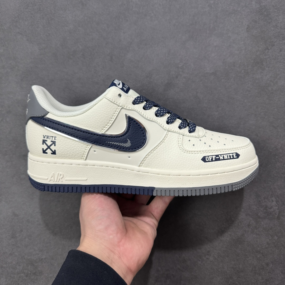 【定制版】Nike Air Force 1\'07 Low 联名 双拼米灰蓝 空军一号低帮休闲板鞋 #原楦头原纸板 原装鞋盒 定制五金配件 内置全掌气垫 原厂鞋底 货号:QW5836-026 尺码:36 36.5 37.5 38 38.5 39 40 40.5 41 42 42.5 43 44 44.5 45-选品中心