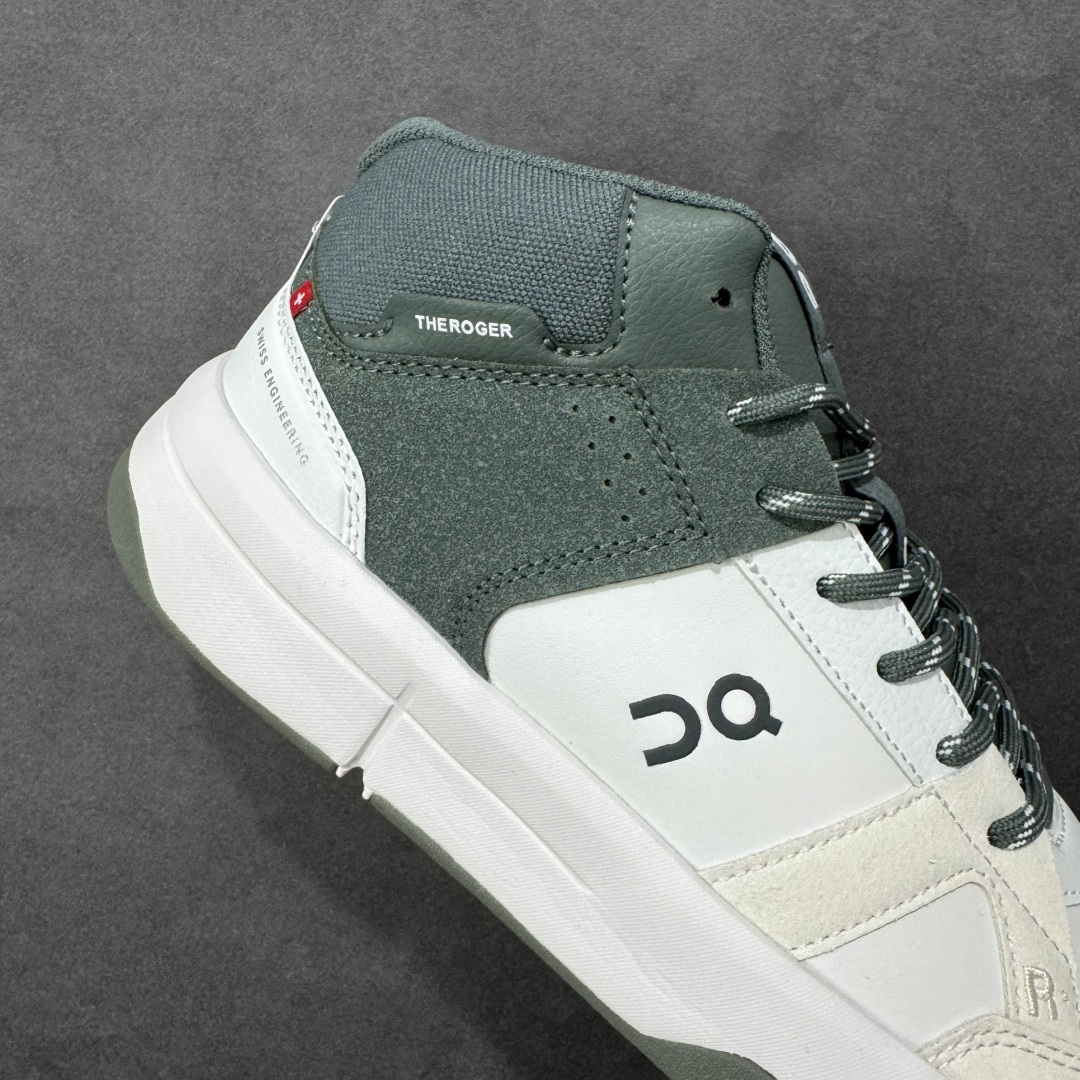 图片[6]-【公司级】On The Roger Clubhouse 昂跑 低帮 白绿色 舒适网布减震防滑耐磨低邦长跑跑步鞋 稳健敏捷、功能多面，用轻量脚感和灵活反馈，助力跑步训练和运动健身。以Helion Superfoam打造Clouds Surferds科技鞋底，铸就灵活反馈、动态流畅体验。鞋跟内的精制足跟垫牢牢固定双足，提供柔软安全的体验；内置Speedboardd更好地推进跑者向前的每一步。根据运动机能编织纹路的工程网眼鞋面，轻盈柔软也坚韧耐用、舒适透气也灵活敏捷。 货号：3MF10541528 尺码：36-45 编码：AYB240250-选品中心