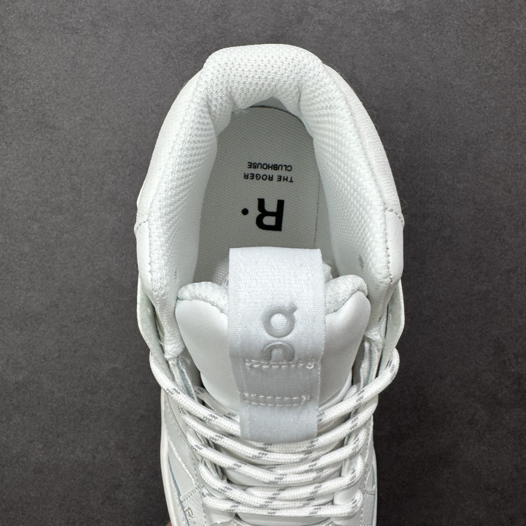 图片[7]-【公司级】On The Roger Clubhouse 昂跑 低帮 白绿色 舒适网布减震防滑耐磨低邦长跑跑步鞋 稳健敏捷、功能多面，用轻量脚感和灵活反馈，助力跑步训练和运动健身。以Helion Superfoam打造Clouds Surferds科技鞋底，铸就灵活反馈、动态流畅体验。鞋跟内的精制足跟垫牢牢固定双足，提供柔软安全的体验；内置Speedboardd更好地推进跑者向前的每一步。根据运动机能编织纹路的工程网眼鞋面，轻盈柔软也坚韧耐用、舒适透气也灵活敏捷。 货号：3WF10430924 尺码：36-45 编码：AYB240250-选品中心