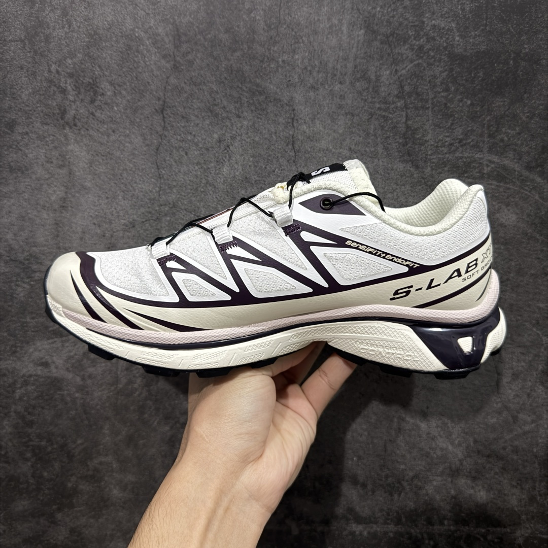 【外贸版】 Salomon XT-6 萨洛蒙复古潮流户外机能登山跑鞋 白色 纯原外贸平台特供订单 专供外