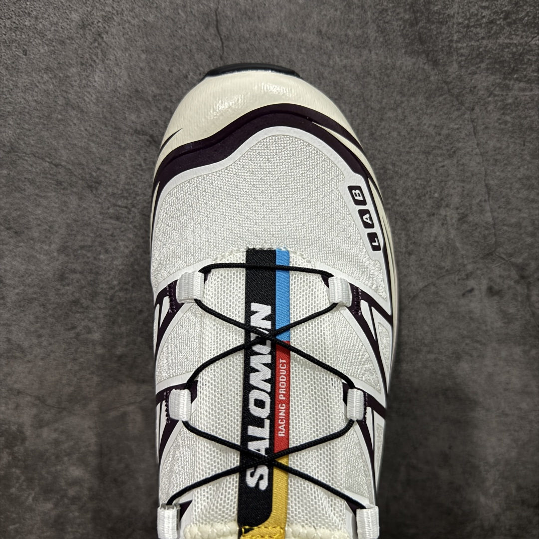 【外贸版】 Salomon XT-6 萨洛蒙复古潮流户外机能登山跑鞋 白色 纯原外贸平台特供订单 专供外