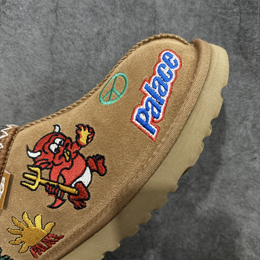 图片[6]-【莞产纯原】PALACE x UGG 7290 Tasman 小恶魔联名款柔软舒适低帮生活休闲鞋 男女同款 秋冬羊皮毛一体雪地靴 全鞋采用ZP同厂 隆丰A级澳洲进口羊皮毛一体 品牌代工厂生产线 完全遵循ZP工艺流程 代工厂原厂版师 秉承无原鞋不开发选择 注重每一处细节 市面最正版型 尺码：35 36 37 38 39 40 41 42 43 44 45-选品中心