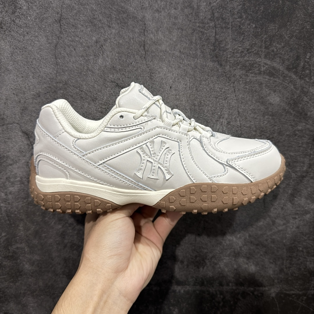 【纯原版】MLB 纽约洋基队 双鞋带 轻量运动百搭 豆豆薄底鞋 防滑轻便 低帮 板鞋 男女同款 MLB官