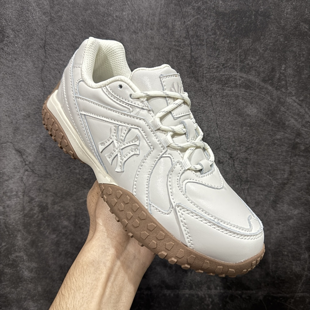 【纯原版】MLB 纽约洋基队 双鞋带 轻量运动百搭 豆豆薄底鞋 防滑轻便 低帮 板鞋 男女同款 MLB官