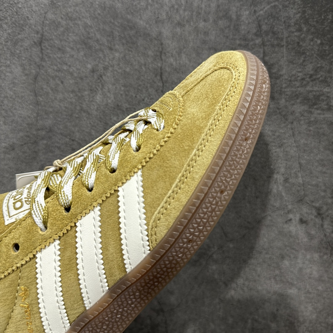 【纯原】Adidas Handball Spezial 阿迪达斯经典款牛皮复古休闲板鞋 姜黄白生胶 KI