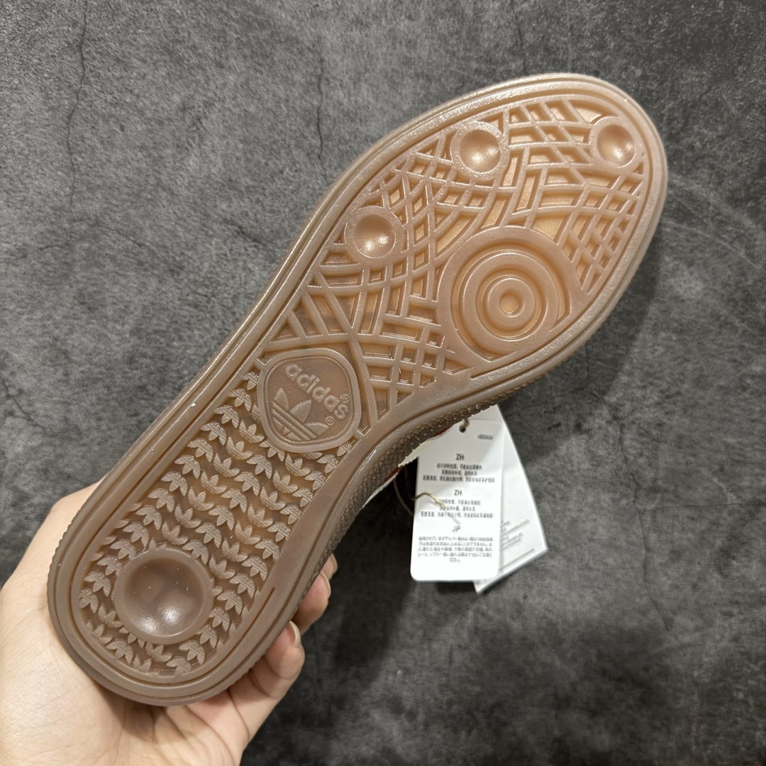 【纯原】Adidas Handball Spezial 阿迪达斯经典款牛皮复古休闲板鞋 红白生胶 KI5