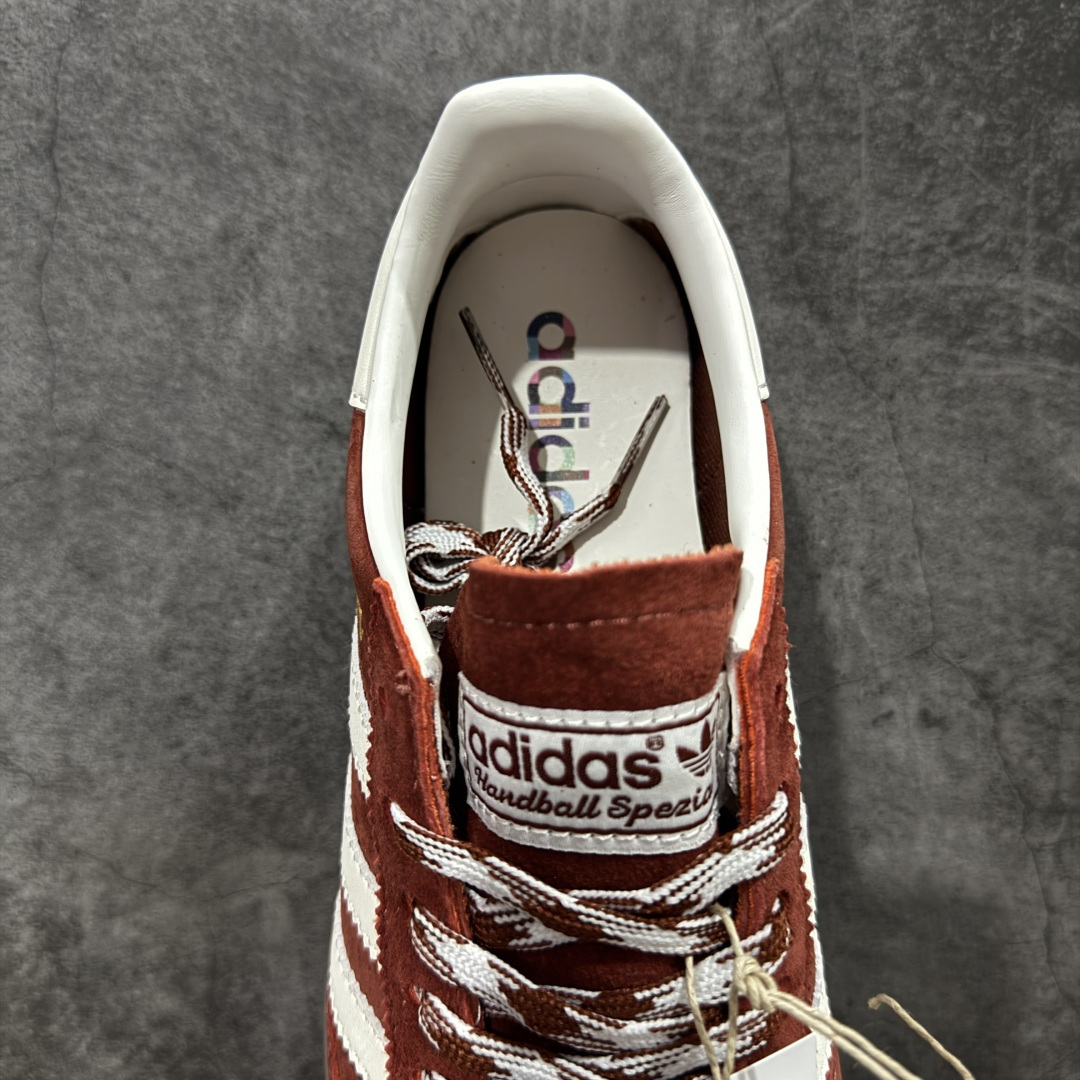【纯原】Adidas Handball Spezial 阿迪达斯经典款牛皮复古休闲板鞋 红白生胶 KI5