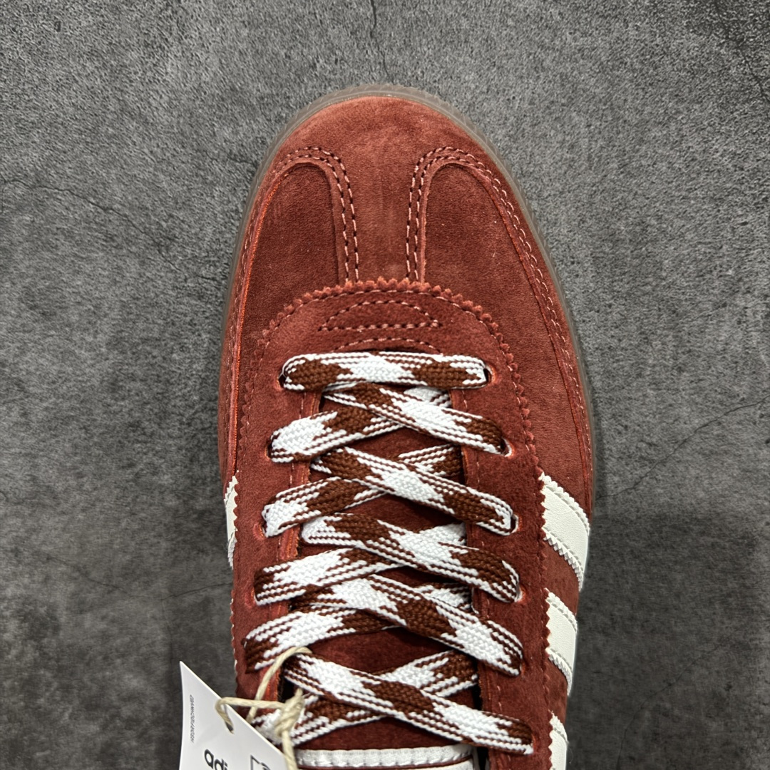【纯原】Adidas Handball Spezial 阿迪达斯经典款牛皮复古休闲板鞋 红白生胶 KI5