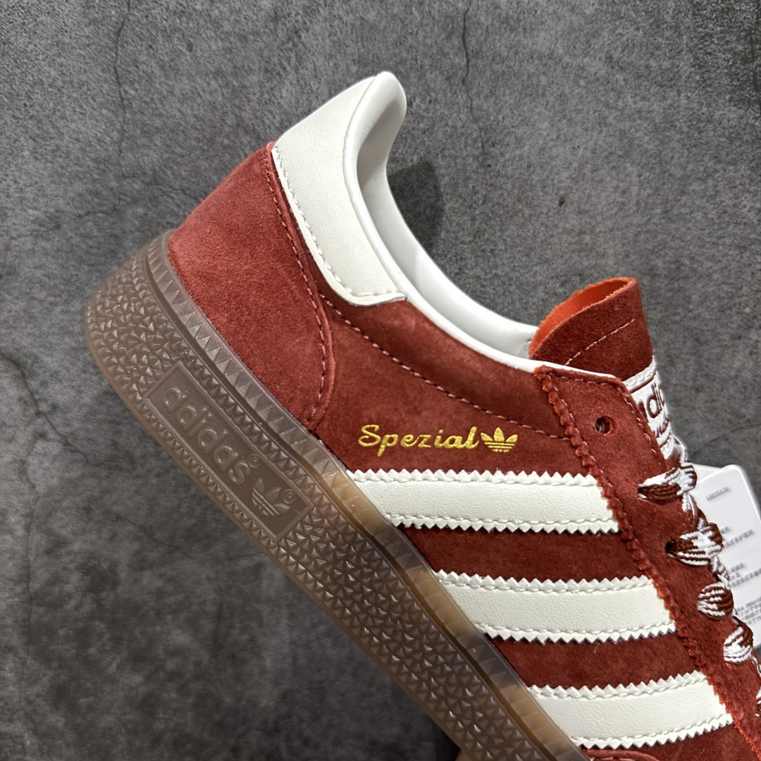 【纯原】Adidas Handball Spezial 阿迪达斯经典款牛皮复古休闲板鞋 红白生胶 KI5