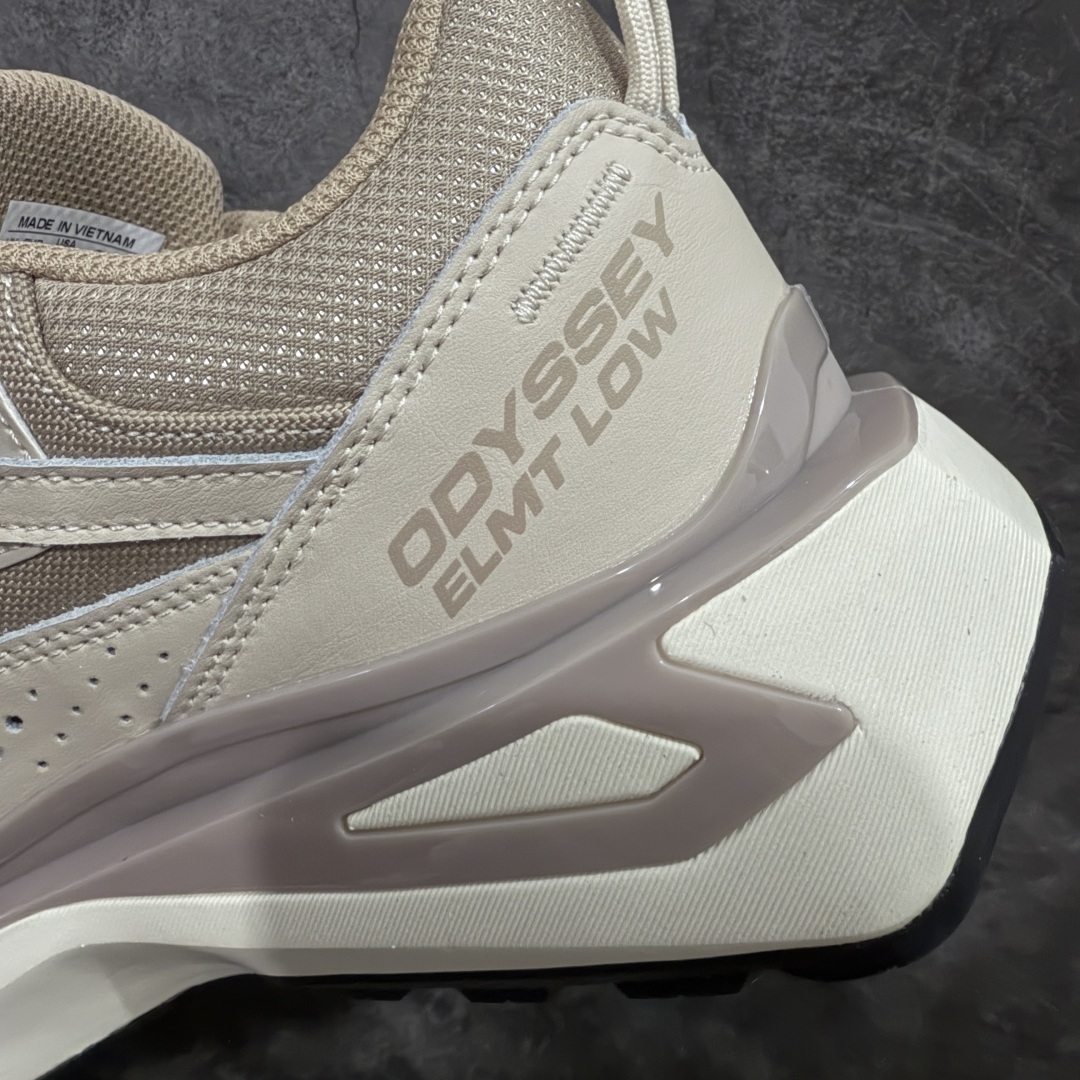 图片[8]-【巅峰版】SALOMON萨洛蒙 ODYSSEY ELMT LOW LTR 柔软舒适 耐磨透气轻便 低帮 生活休闲鞋 男款 雷军同款 477253 纯原外贸平台特供订单 耗时半年巨作 全套原纸板楦头开发 原厂特供网布配套加持 确保原汁原味 完美呈现版型 原档数据独家私模五层组合大底 原装Ortholite轻量化鞋垫 中底布带钢印编号 原厂TPU锁扣 进口港宝加持 后跟自然饱满 还原公司包裹性 鞋面以“锯齿”状的包裹系统呈现 在基色底之下加入了各种色点缀 将公司的最新技术和时尚前卫的造型融入耐用的长跑款式中 鞋面由 TPU 薄膜制成 并焊接在高耐磨网眼上 使其既时尚又坚固 由 ACS底盘支撑 可增强稳定性和支撑力 以及由橡胶凸耳 Contragrip外底覆盖的 EVA 缓冲中底 旨在应对崎岖的地形 鞋舌上的彩色Salomon 标签、Quicklace 系统以及鞋头、鞋舌和鞋跟上的附加品牌使细节更加完美 让穿着者可以轻松驾驭户外与通勤下的任何运动生活场景 无缝鞋身户外随意纵横 颜值与脚感兼备 出街通勤 绝对非常吸睛 你值得拥有 尺码：40 40.5 41 42 42.5 43 44 44.5 45-选品中心