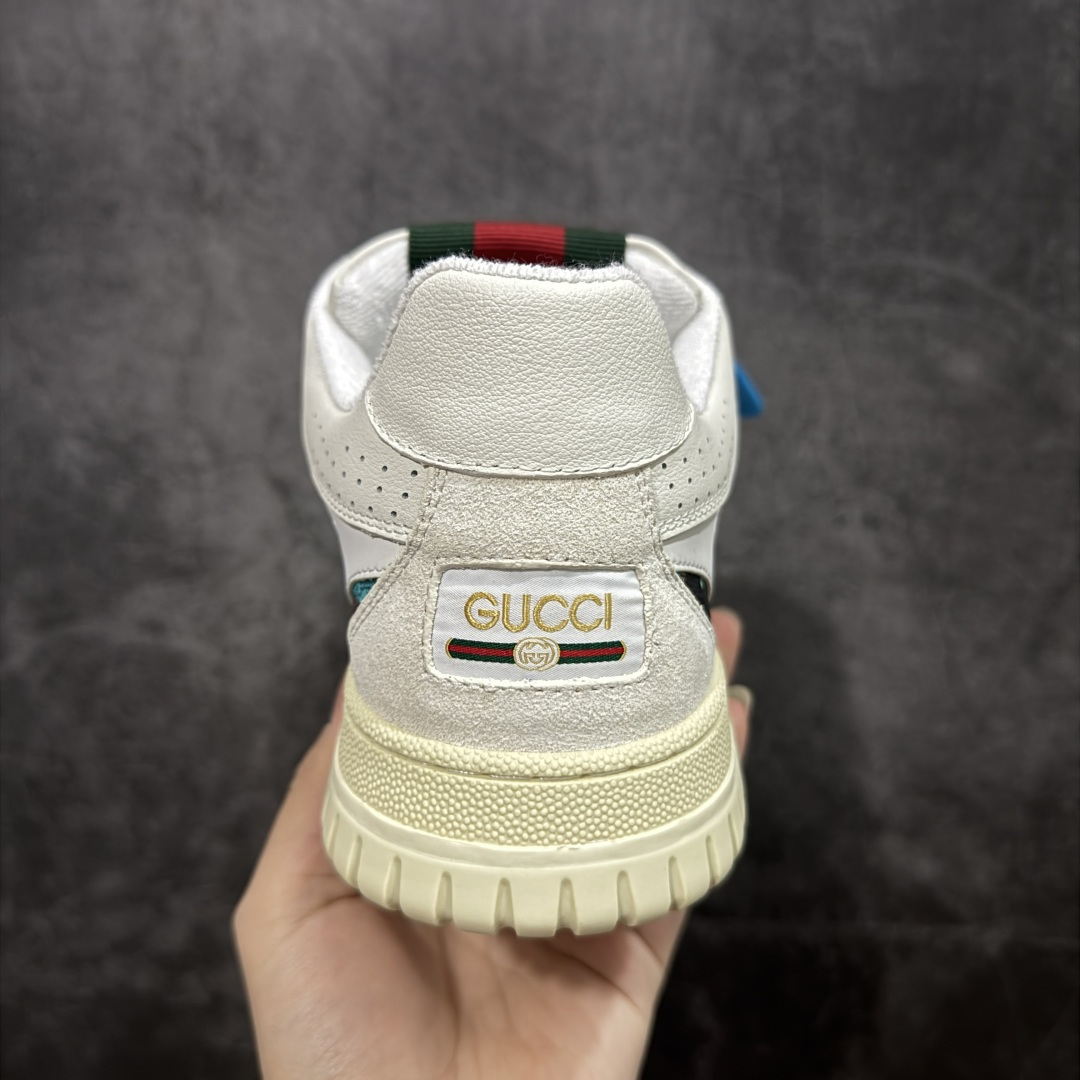 图片[4]-【海淘代购版】Gucci 古驰 RE-Web 新款 复古休闲板鞋 海淘代购专供品质 正确楦型 配件齐全 进口皮料/原版羊皮内里 匠心打造 其用料及细节已争取最大限度还原公司正品 实拍如图 所见即所得 谨防混卖 尺码：39 40 41 42 43 44 45-选品中心