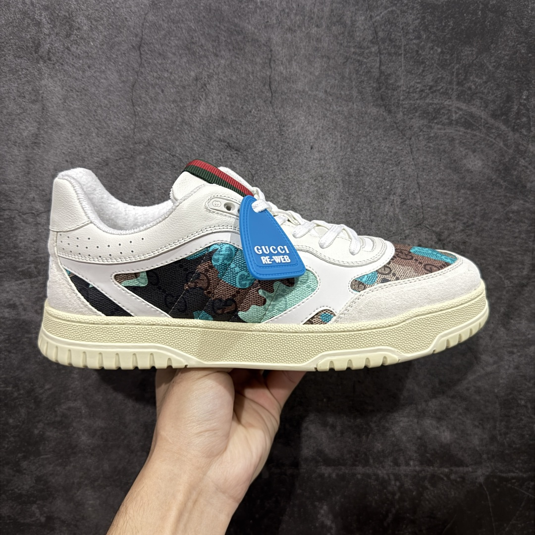 【海淘代购版】Gucci 古驰 RE-Web 新款 复古休闲板鞋 海淘代购专供品质 正确楦型 配件齐全 进口皮料/原版羊皮内里 匠心打造 其用料及细节已争取最大限度还原公司正品 实拍如图 所见即所得 谨防混卖 尺码:39 40 41 42 43 44 45-选品中心