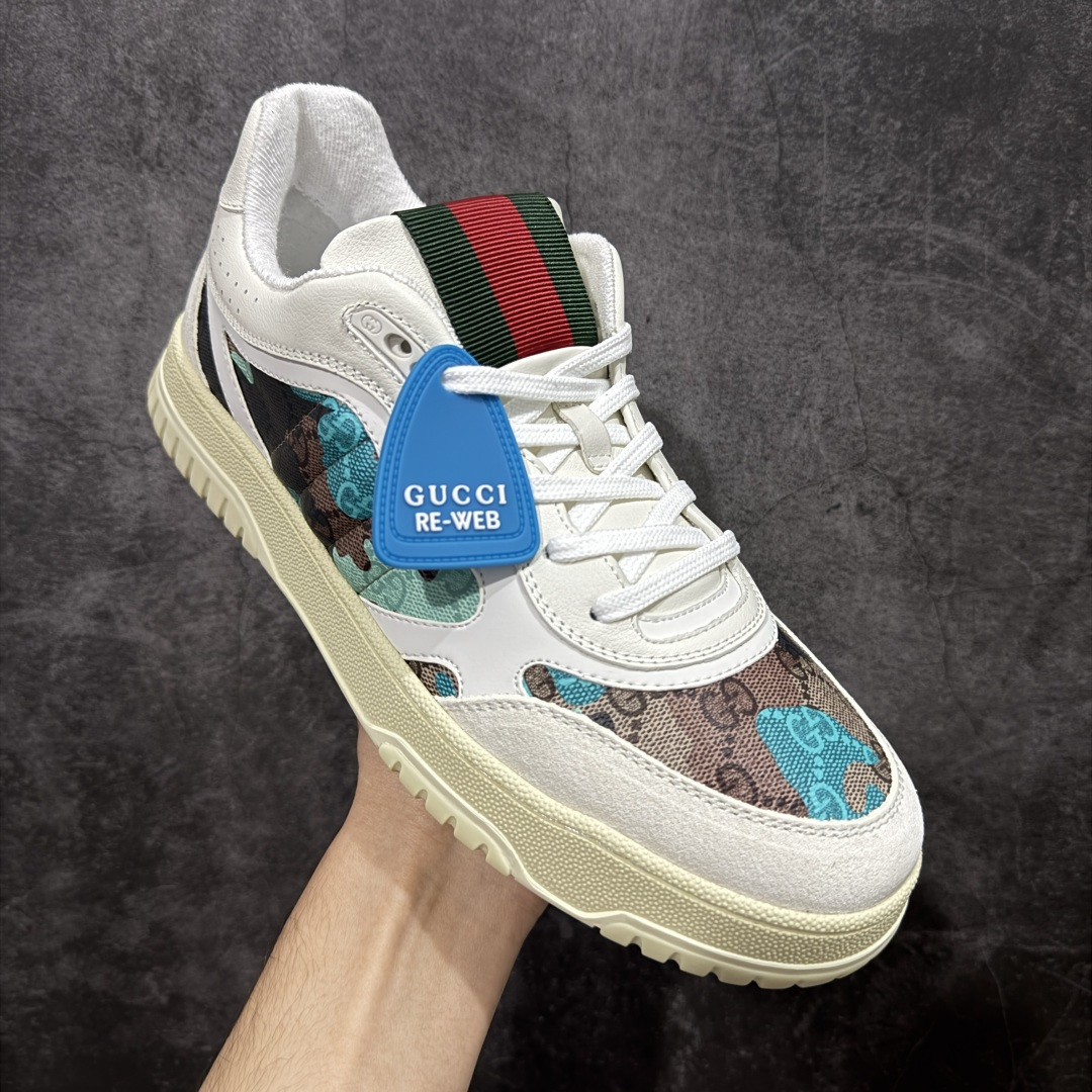 图片[3]-【海淘代购版】Gucci 古驰 RE-Web 新款 复古休闲板鞋 海淘代购专供品质 正确楦型 配件齐全 进口皮料/原版羊皮内里 匠心打造 其用料及细节已争取最大限度还原公司正品 实拍如图 所见即所得 谨防混卖 尺码：39 40 41 42 43 44 45-选品中心