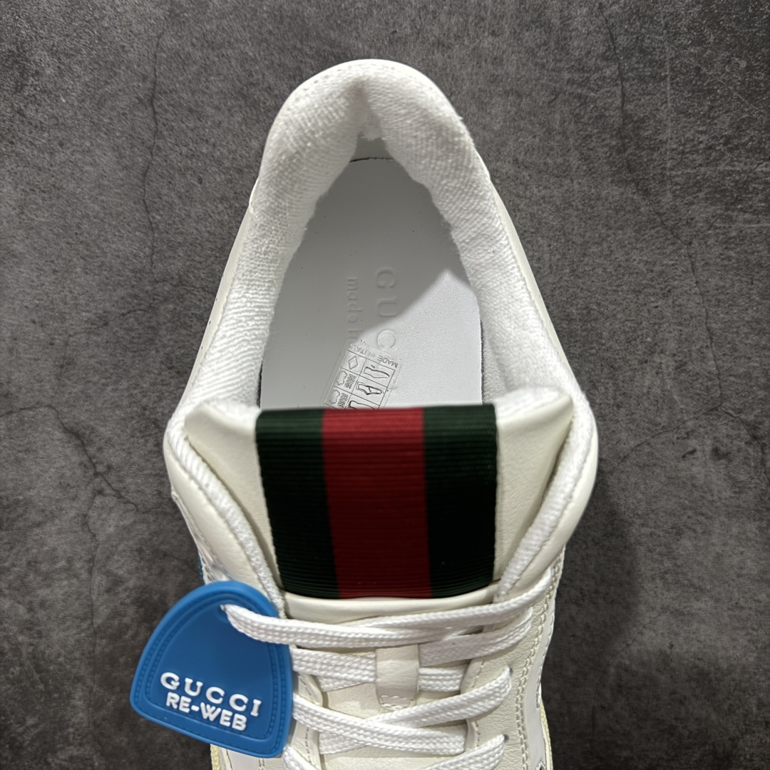 图片[8]-【海淘代购版】Gucci 古驰 RE-Web 新款 复古休闲板鞋 海淘代购专供品质 正确楦型 配件齐全 进口皮料/原版羊皮内里 匠心打造 其用料及细节已争取最大限度还原公司正品 实拍如图 所见即所得 谨防混卖 尺码：39 40 41 42 43 44 45-选品中心