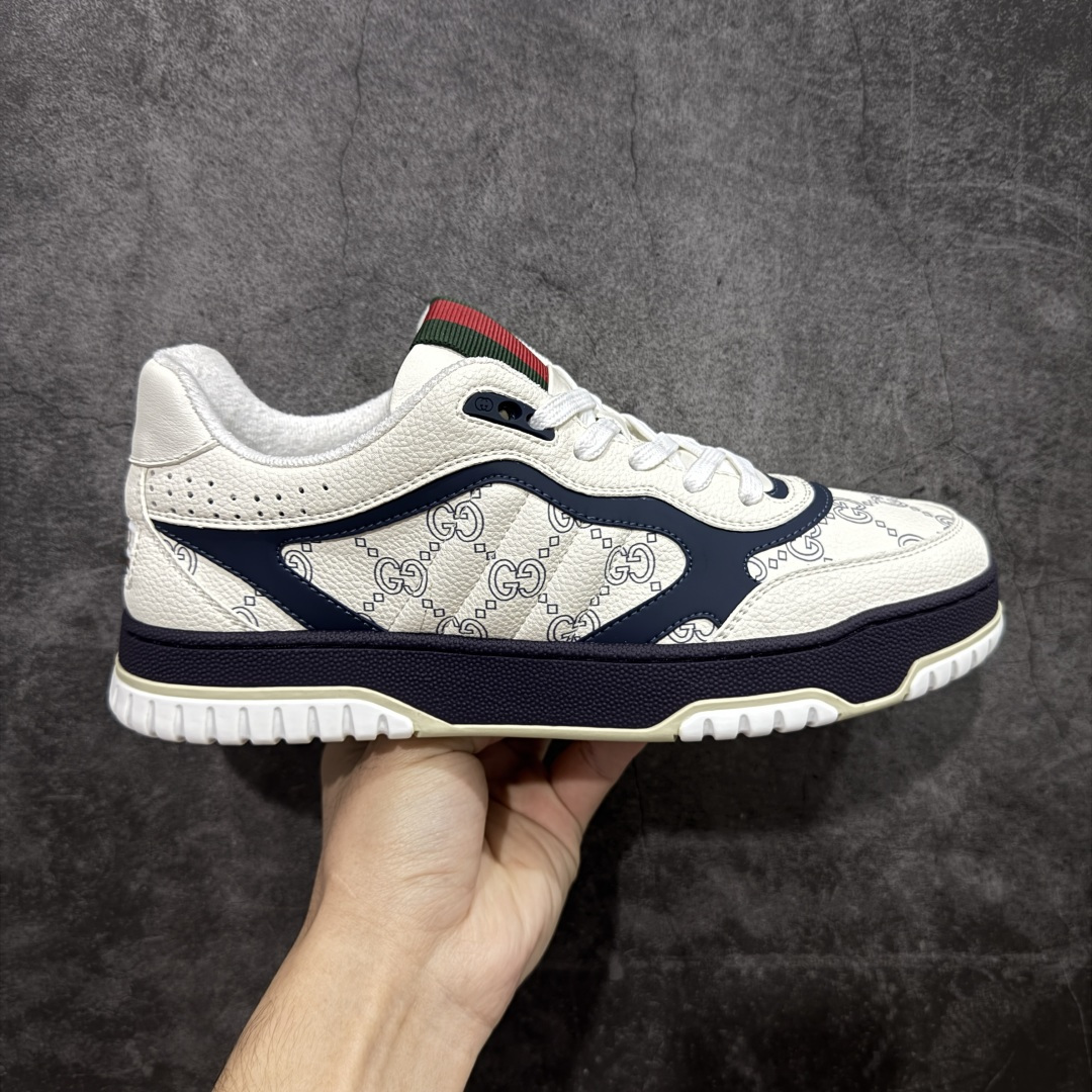 【海淘代购版】Gucci 古驰 RE-Web 新款 复古休闲板鞋 海淘代购专供品质 正确楦型 配件齐全 进口皮料/原版羊皮内里 匠心打造 其用料及细节已争取最大限度还原公司正品 实拍如图 所见即所得 谨防混卖 尺码:39 40 41 42 43 44 45-选品中心