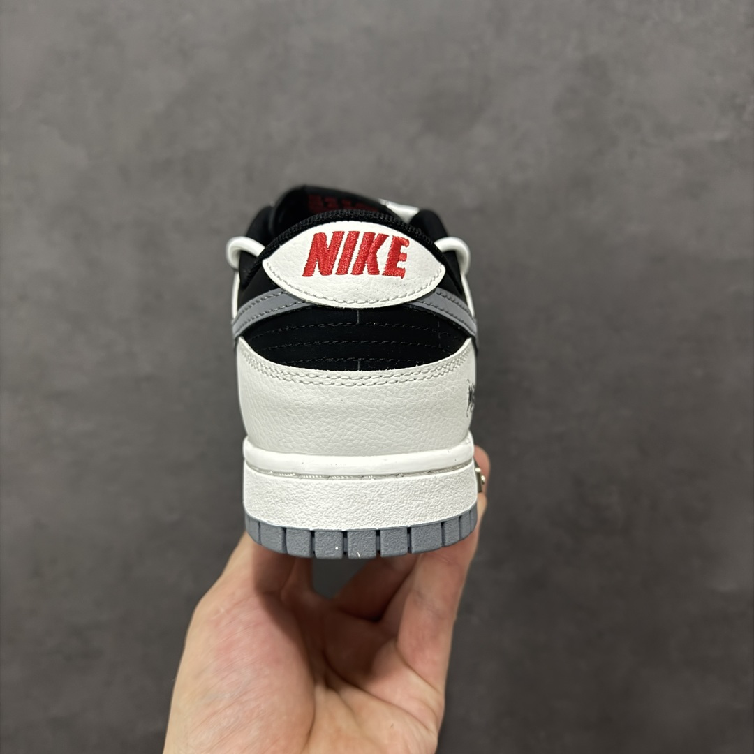 图片[4]-【YC版本】Nike SB Dunk Low 绑带 周年高端定制NK Dunk Low Retro 幽影骑士 白黑灰 低帮休闲板鞋 WG0716-152  #定制鞋盒 大厂纯原品质出货 超高清洁度 皮料切割干净无任何毛边 细节完美   尺码：40 40.5 41 42 42.5 43 44 44.5 45 46 编码：HXSB330340-选品中心