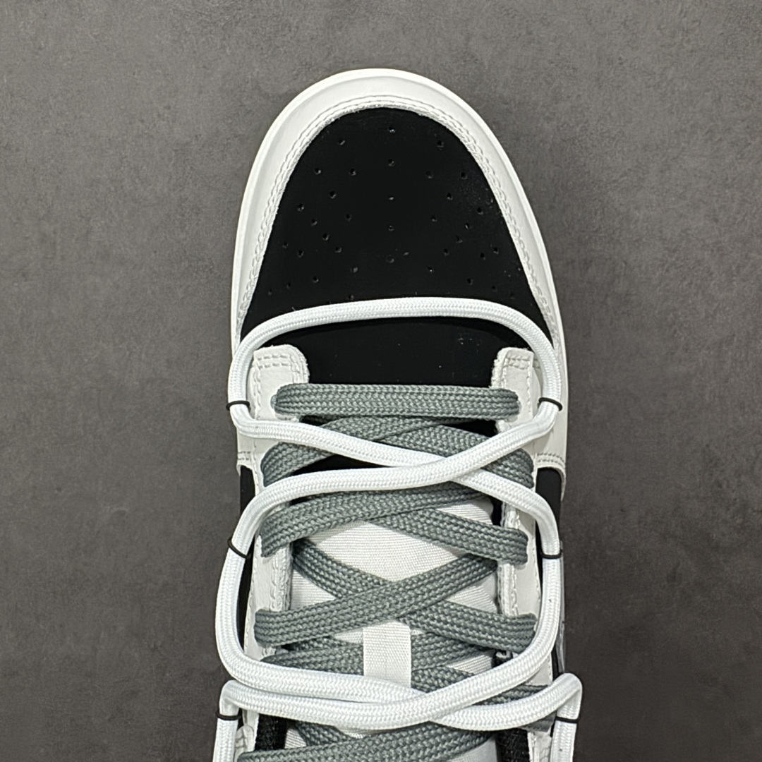 图片[8]-【YC版本】Nike SB Dunk Low 绑带 周年高端定制NK Dunk Low Retro 幽影骑士 白黑灰 低帮休闲板鞋 WG0716-152  #定制鞋盒 大厂纯原品质出货 超高清洁度 皮料切割干净无任何毛边 细节完美   尺码：40 40.5 41 42 42.5 43 44 44.5 45 46 编码：HXSB330340-选品中心