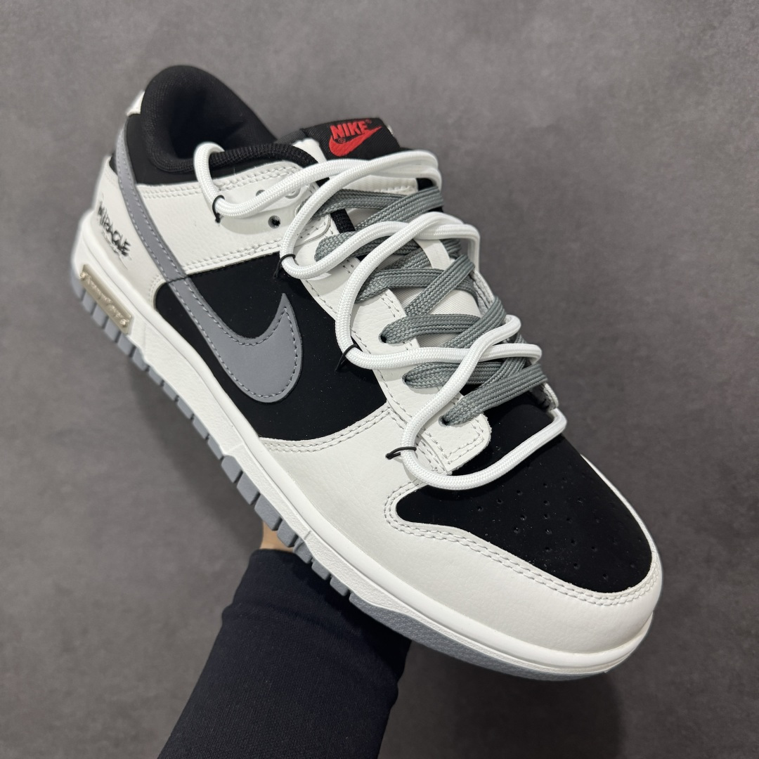 图片[3]-【YC版本】Nike SB Dunk Low 绑带 周年高端定制NK Dunk Low Retro 幽影骑士 白黑灰 低帮休闲板鞋 WG0716-152  #定制鞋盒 大厂纯原品质出货 超高清洁度 皮料切割干净无任何毛边 细节完美   尺码：40 40.5 41 42 42.5 43 44 44.5 45 46 编码：HXSB330340-选品中心