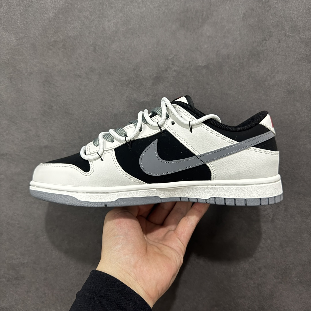 图片[2]-【YC版本】Nike SB Dunk Low 绑带 周年高端定制NK Dunk Low Retro 幽影骑士 白黑灰 低帮休闲板鞋 WG0716-152  #定制鞋盒 大厂纯原品质出货 超高清洁度 皮料切割干净无任何毛边 细节完美   尺码：40 40.5 41 42 42.5 43 44 44.5 45 46 编码：HXSB330340-选品中心