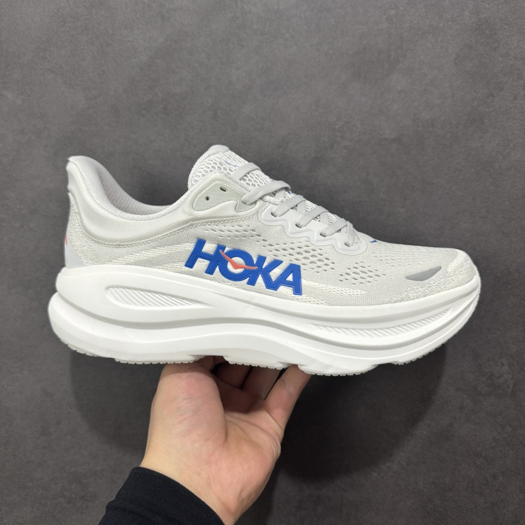 【公司级】HOKA ONE ONE Bondi 9 复古舒适防滑耐磨 低帮 山地户外跑步鞋 货号:1162011/WWH 尺码:36 36.5 37.5 38 38.5 39 40 40.5 41 42 42.5 43 44 45 46 编码:FSB220230-选品中心